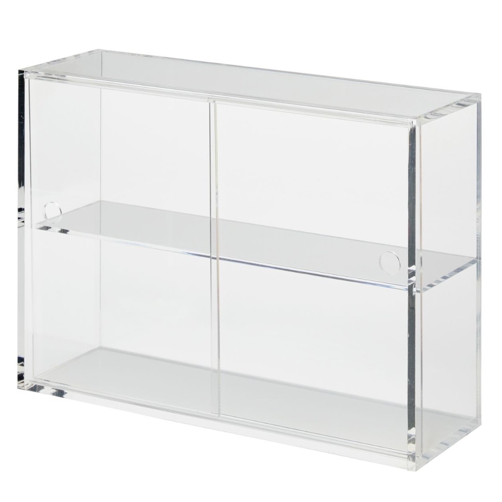 MUJI ACRYLIC DISPLAY CASE WITH SLIDING DOORS